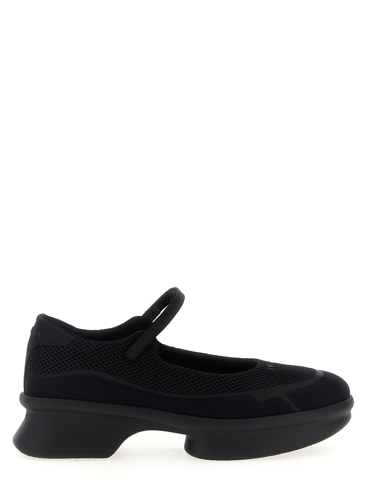Prada Mesh Ballet Flats Flat shoes - Nero | 594fba5192d97914aea2c214a022e7a74dc2381a