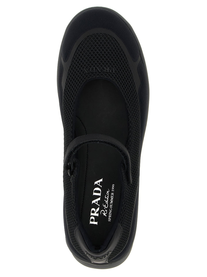 Prada Mesh Ballet Flats Flat shoes - Nero | 4fe8c1f600a78ffb0b5ef5b74202db65794ad495