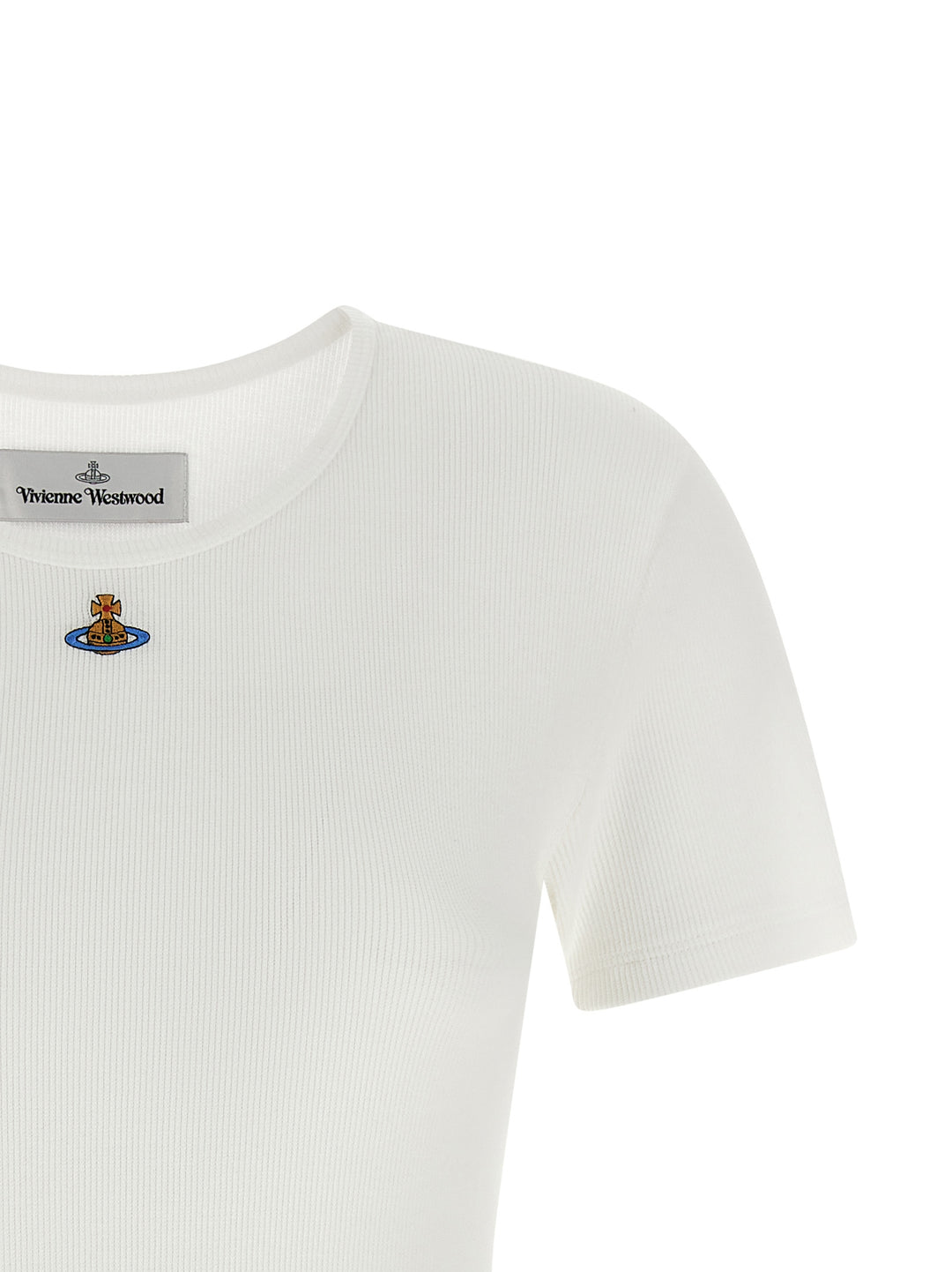 Vivienne Westwood Orb Bas Relief Top - Bianco | 0bff83df2637f5bc70ffcc95a2a17516250285b2