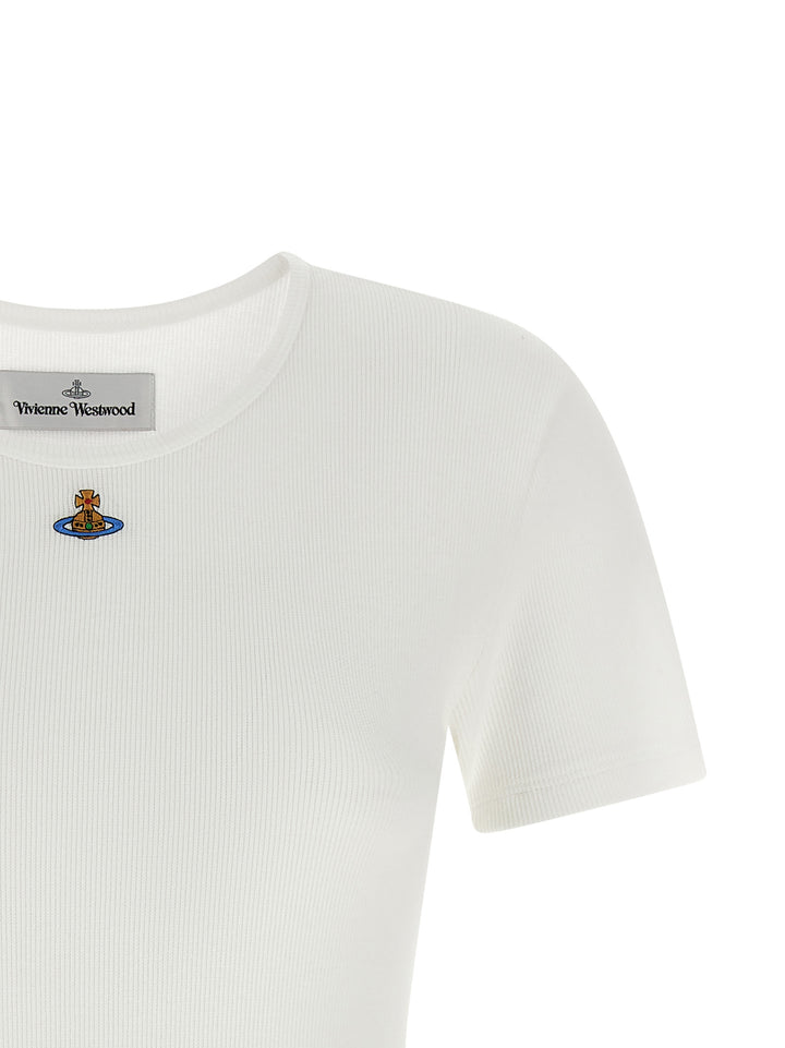Vivienne Westwood Orb Bas Relief Top - Bianco | 0bff83df2637f5bc70ffcc95a2a17516250285b2