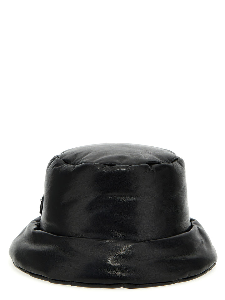 Prada Nappa Bucket Hat Cappelli - Nero | 31061326cee1388ca15bd01cad6224d9cf561d74