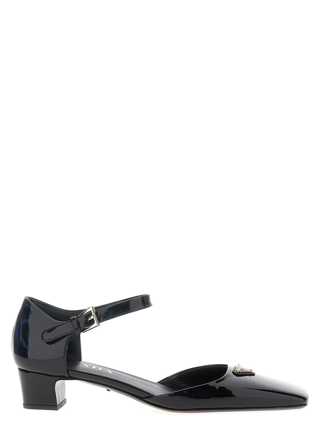Prada Logo Patent Decollete - Nero | 9ea5a4e3c38c698900ea5c15c5c650b1362e5e8e