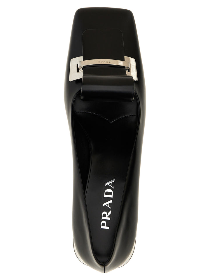 Prada Leather Decollete - Nero | 907daf50b5008672d88d9e03191f1685c94c0ff2