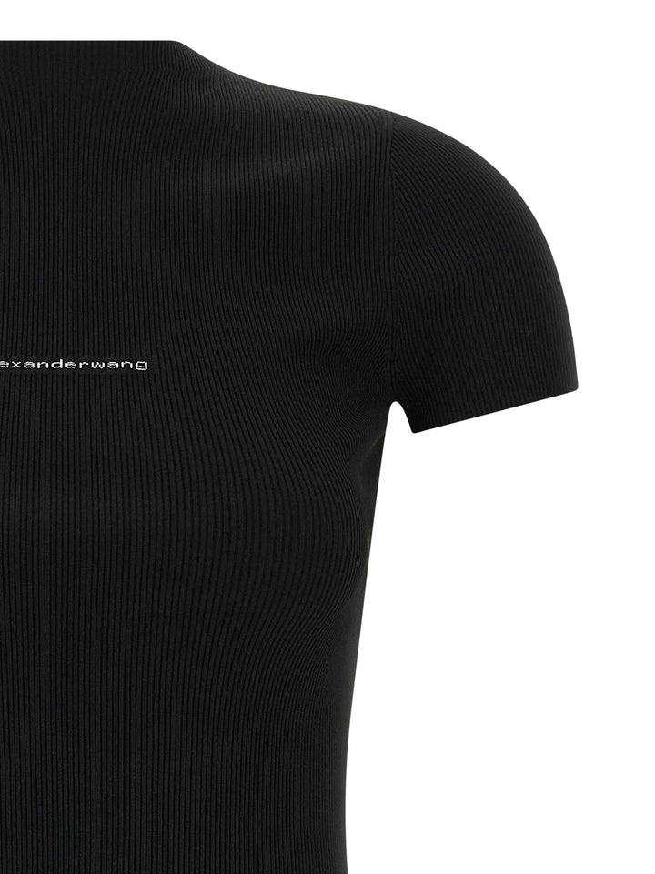 Alexander Wang Logo Dress Abiti - Nero | ff6ea8da0335e6ebfa75b74d6d8e98b1c2ecbd93