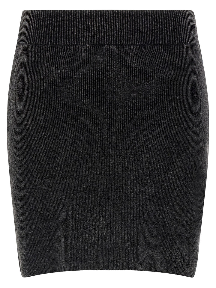 Alexander Wang Chenille Skirt Gonne - Nero | f815721e99a7397ee50d14835b3e25665f818cfe