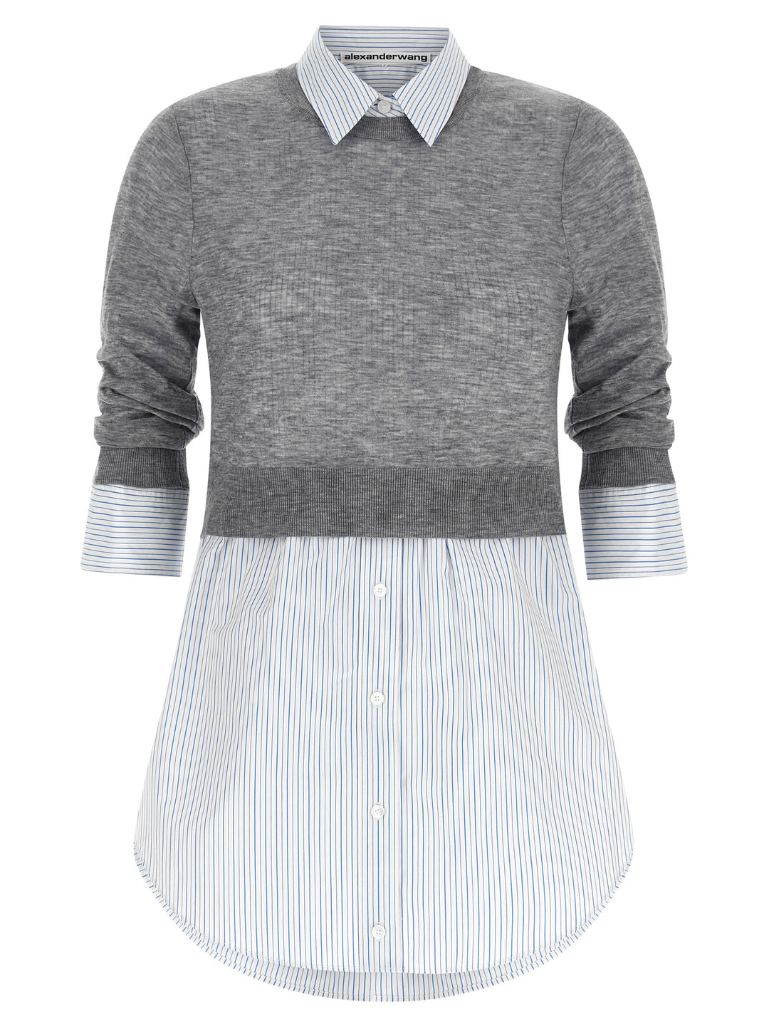 Alexander Wang Knitted Shirt Camicie - Grigio | 38e33c4f1c11940d7a4a66b26c0c4e094d41d86f