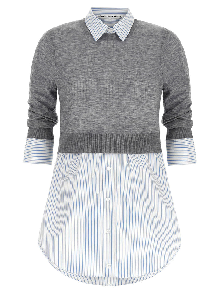Alexander Wang Knitted Shirt Camicie - Grigio | 38e33c4f1c11940d7a4a66b26c0c4e094d41d86f