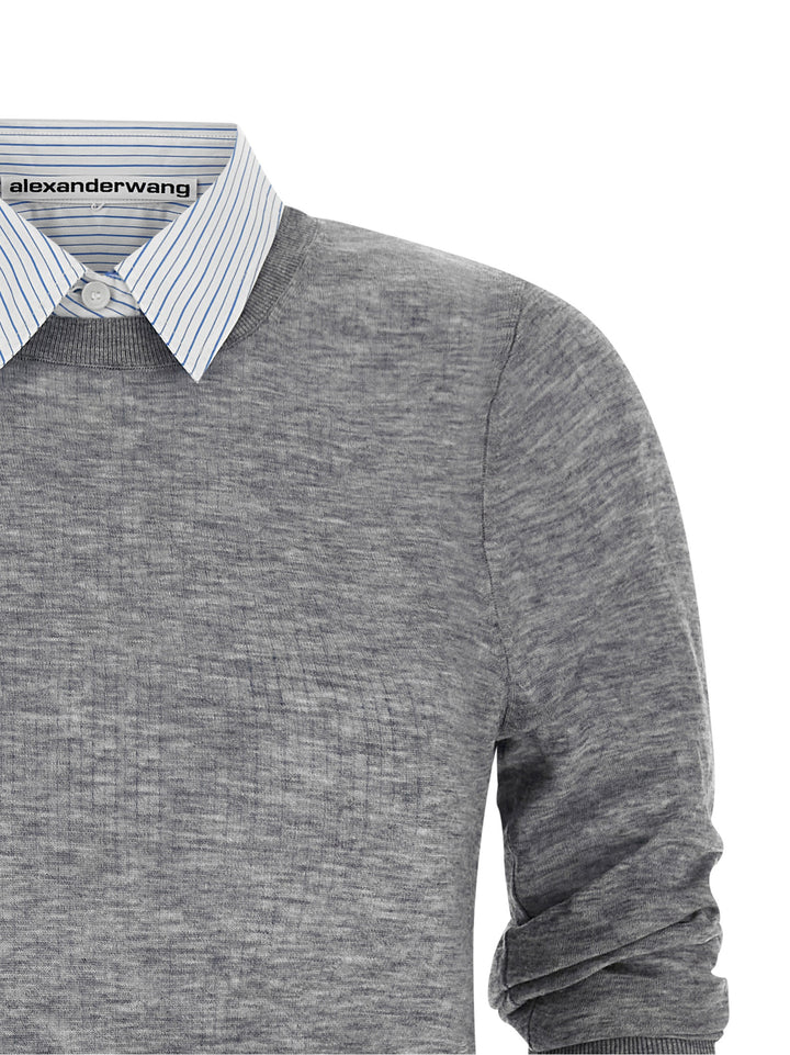 Alexander Wang Knitted Shirt Camicie - Grigio | 9415f2c0eecb3b01f2497268c325f5048da0a777