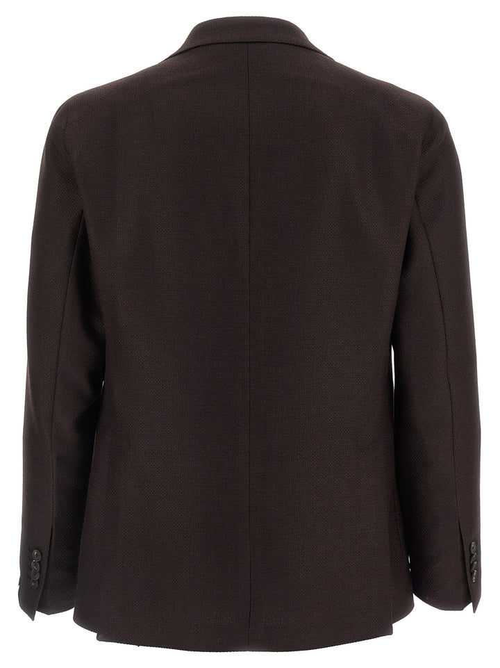 Tagliatore Micro Squares Blazer - Bordeaux | 2f380cafb3984e8dd8f22063b68435f5fc1bacc0