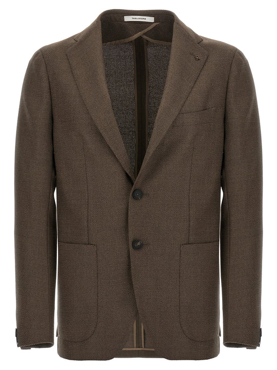 Super 100'S Wool Blazer Marrone