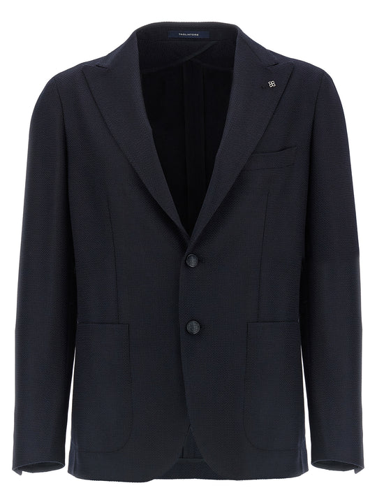Micro Squares Blazer Blu