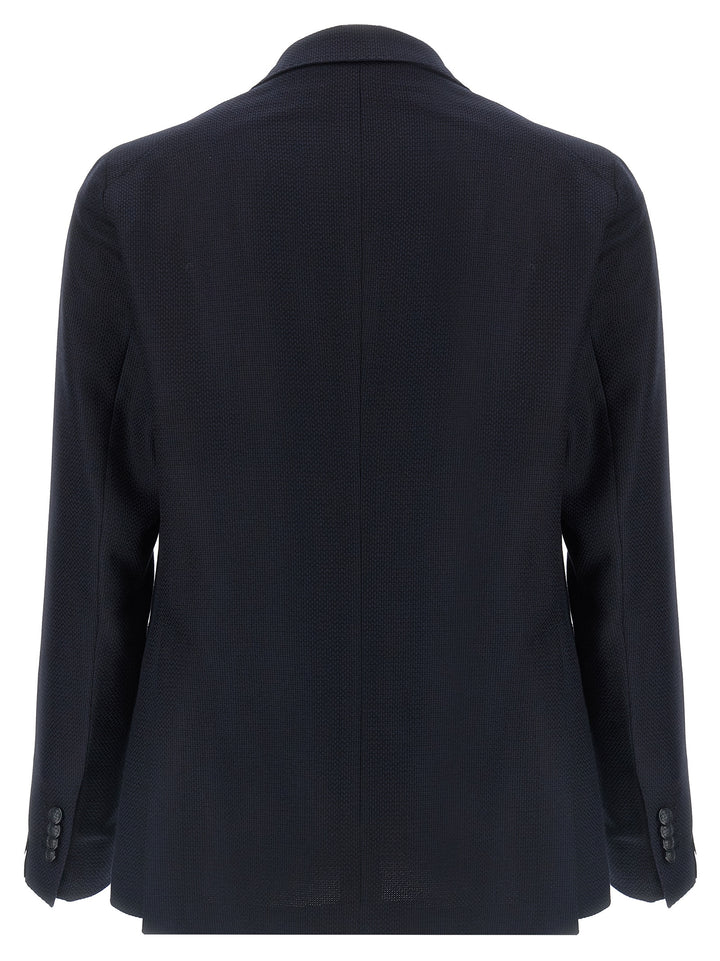 Tagliatore Micro Squares Blazer - Blu | b4ce6b24f513cb8c10c70da1aa34a31dbe4305b0