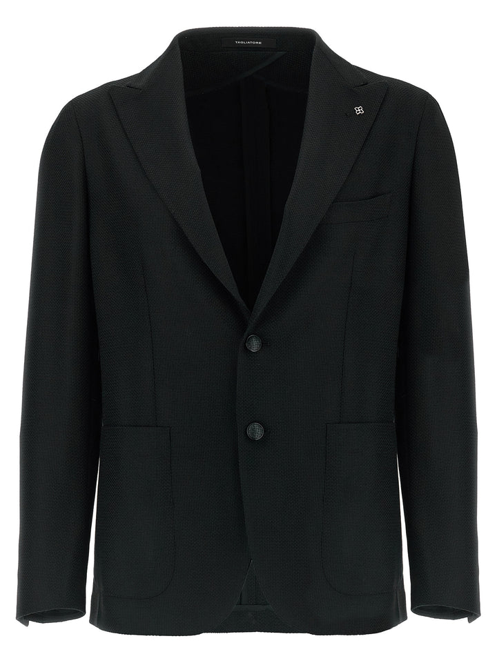 Tagliatore Micro Squares Blazer - Nero | c7468be4555b4213224de90ae8047c231ca5c740