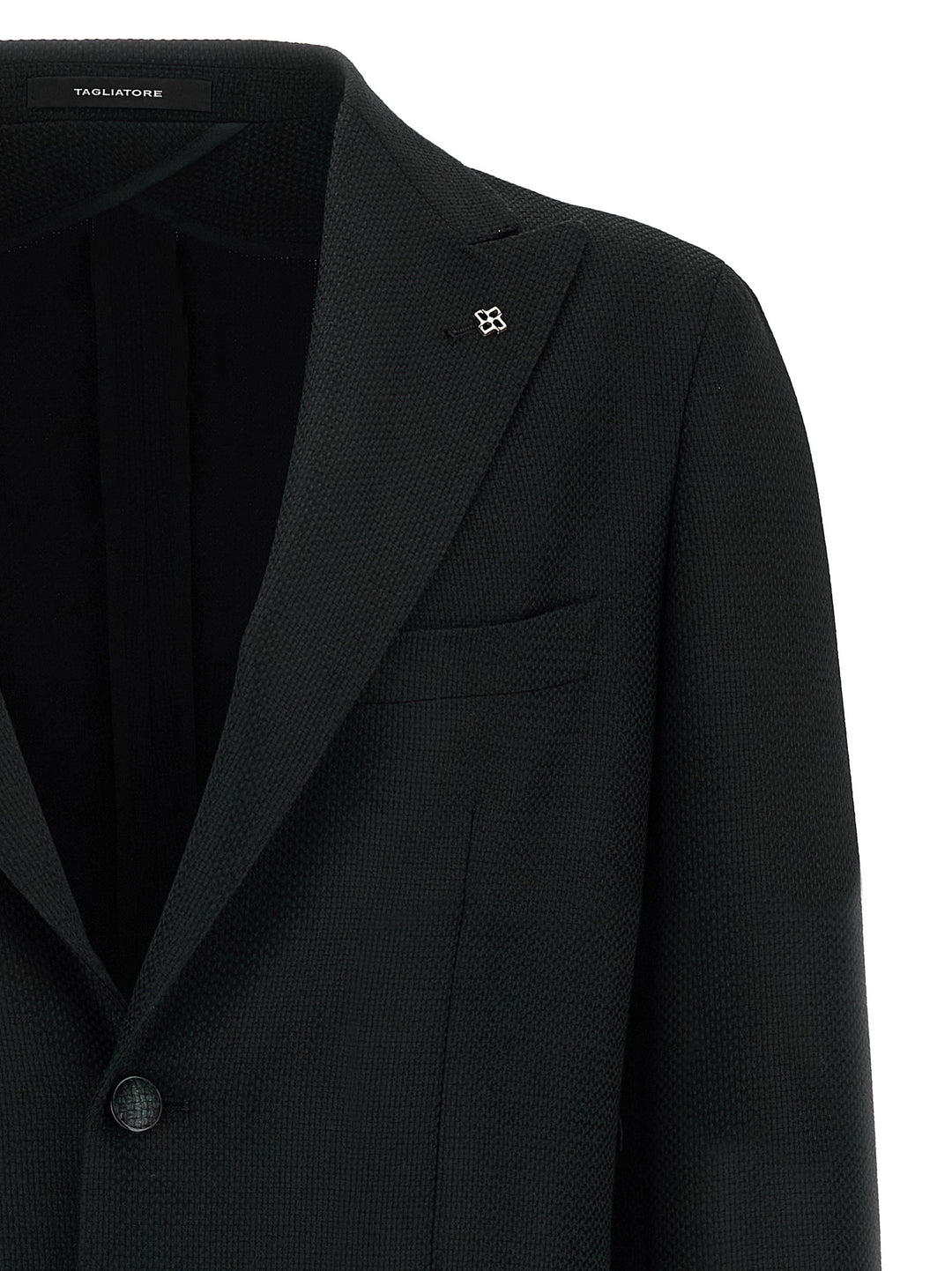 Tagliatore Micro Squares Blazer - Nero | fcaa6443e11cd302c7c6c3dc2203198e1f456410