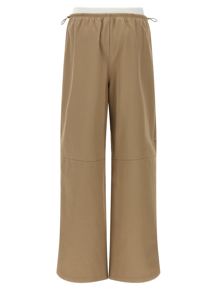 Alexander Wang Double Layer Waist Trousers Pantaloni - Beige | 735e43ba31f8243803435d78def0c303826f4f60