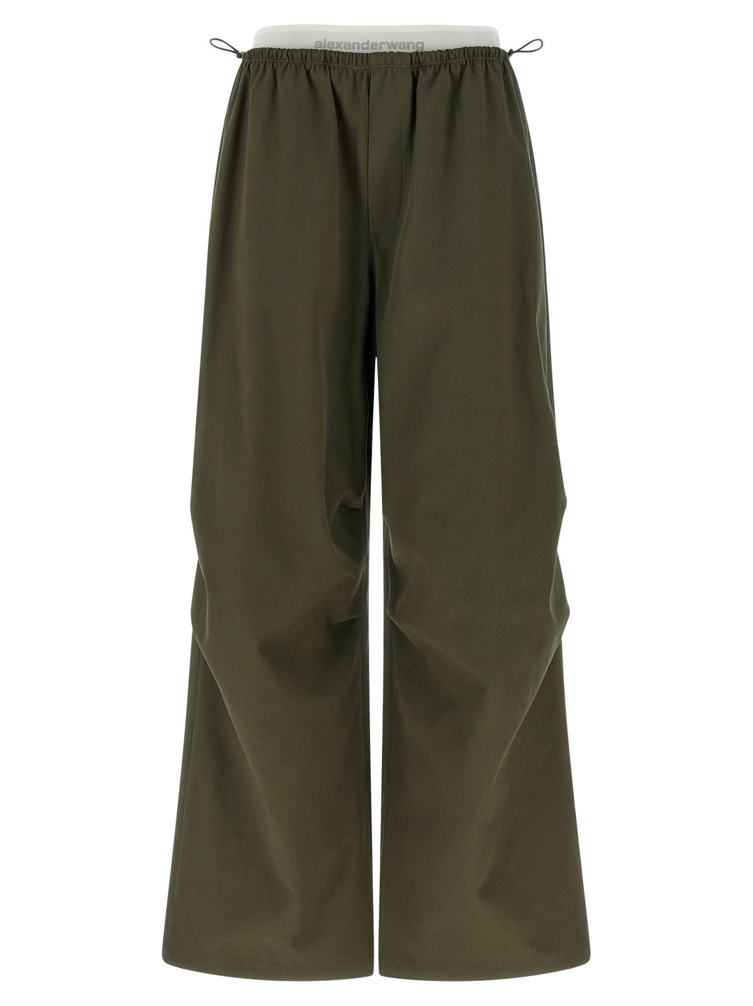 Alexander Wang Double Layer Waist Trousers Pantaloni - Verde | c9f13f0eb3a55ca09dbbe546d8faec3bd60e103a