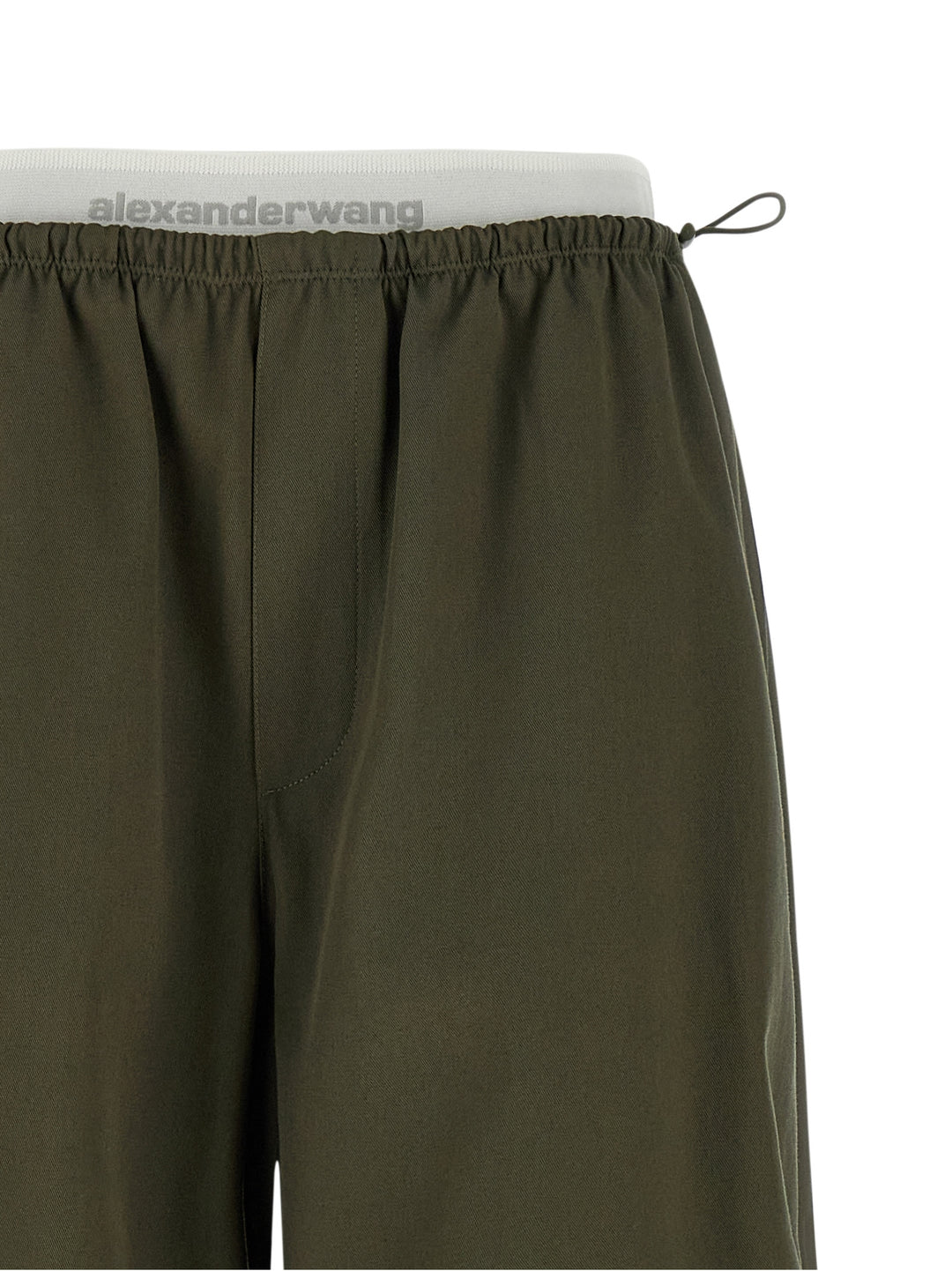 Alexander Wang Double Layer Waist Trousers Pantaloni - Verde | 020bebe51a8cf58d3bc298c3a7728076e94e1225