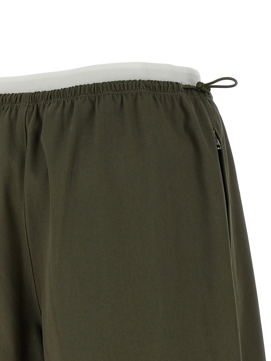 Alexander Wang Double Layer Waist Trousers Pantaloni - Verde | 1b1e5efbb6738c1dd6e04f9915ec1a9ef4b9ff5b