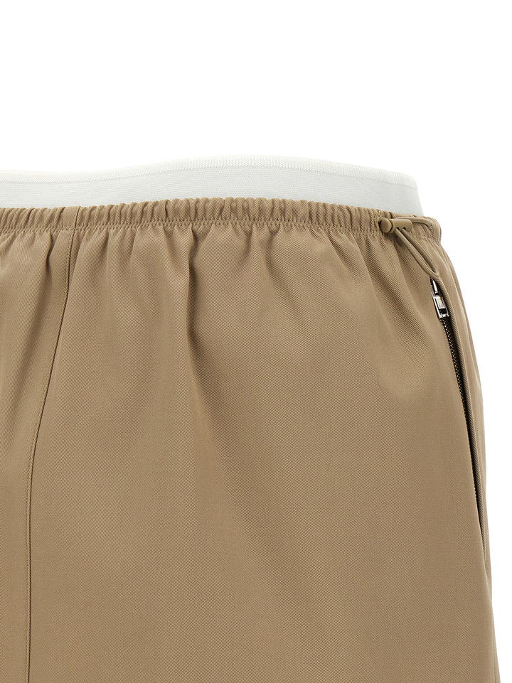 Alexander Wang Double Layer Waist Skirt Gonne - Beige | 710bb44d7d04df3bf237a56bc0dc485a96da86f4