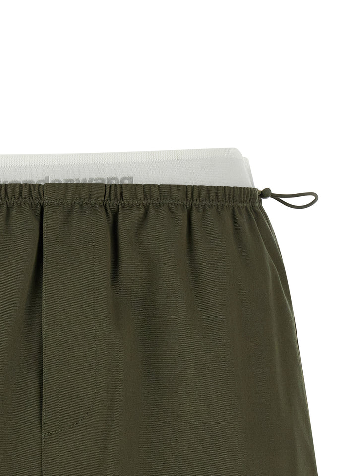 Alexander Wang Double Layer Waist Skirt Gonne - Verde | e7595ef0fe4660f8a12e2ba4bd5682bd12794c43