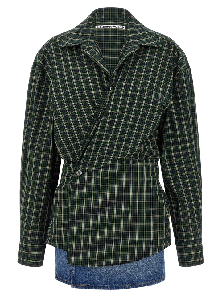 Alexander Wang Wallet Shirt Dress Abiti - Verde | bb5a236071f9f4a268f1d1b28f27de5ced040edf