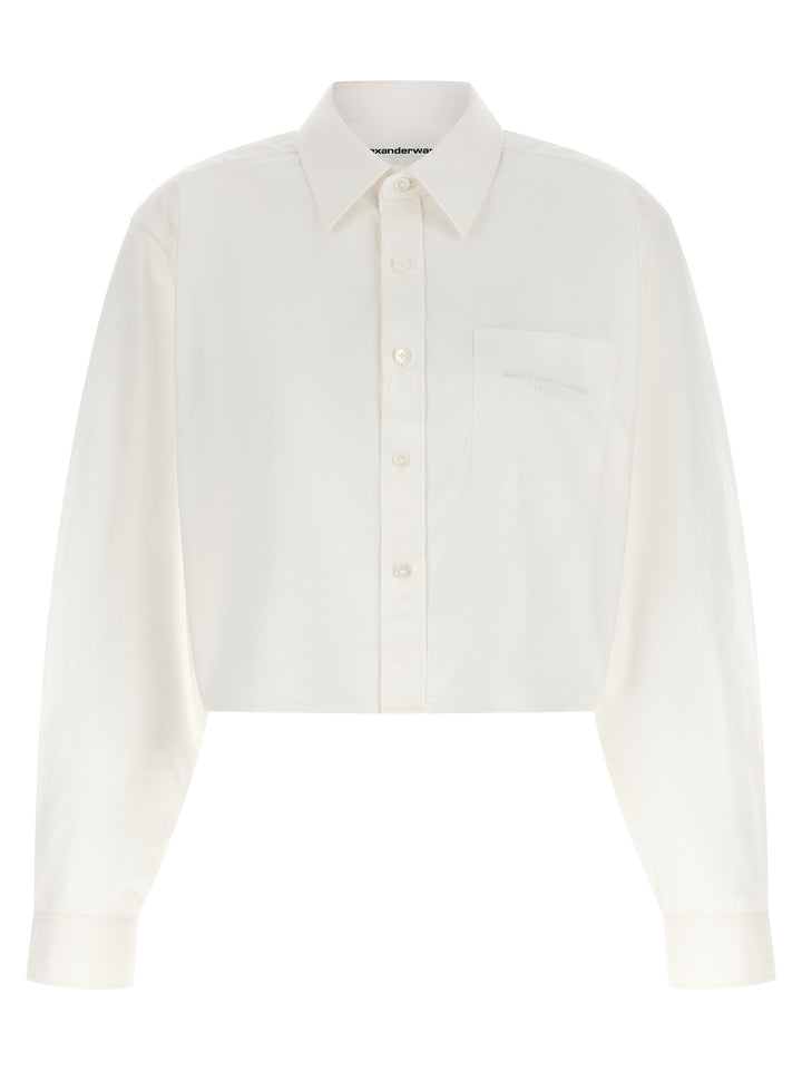 Alexander Wang Cropped Shirt Camicie - Bianco | f54f9541378230eed8732a775448105a03e929ba