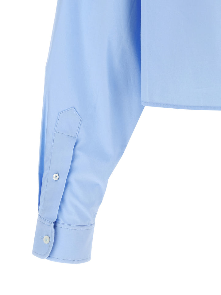 Alexander Wang Cropped Shirt Camicie - Celeste | 1792a0f2dd73c93d49d513069f4ec4641e7c54d6