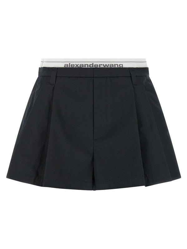 Logo Band Bermuda und Shorts Schwarz