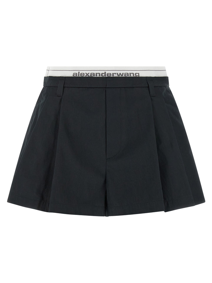 Alexander Wang Logo Band Shorts Bermuda e Short - Nero | 2f818067041685b6ed5efcc53542387181f78ec2