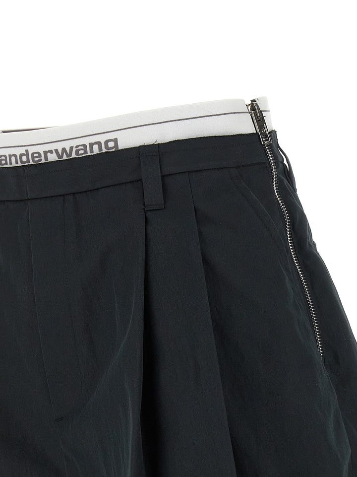 Alexander Wang Logo Band Shorts Bermuda e Short - Nero | dccfcb61b216f357ccf57e36260a6f581d430706