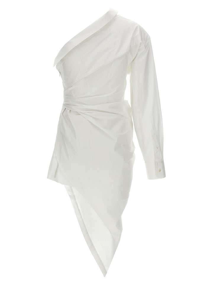 Alexander Wang Asymmetrical Shirt Dress Gonne - Bianco | a8ed1c79ba13e56be9d91b12f13ba5ef68e0f1d0