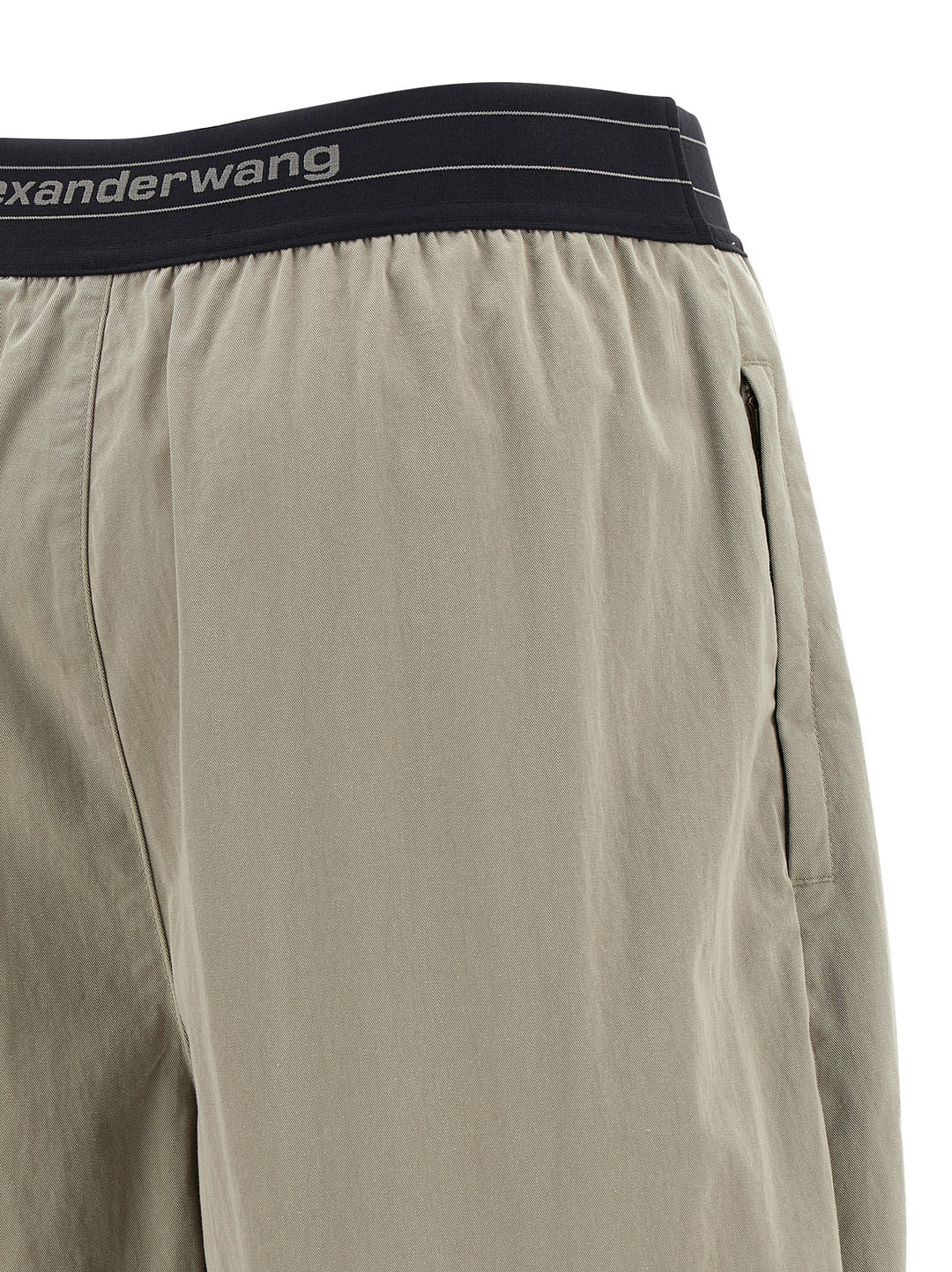 Alexander Wang Logo Elstic Pantaloni - Grigio | 6ab015ae706bace3a6aec945c0f90fb01f872371