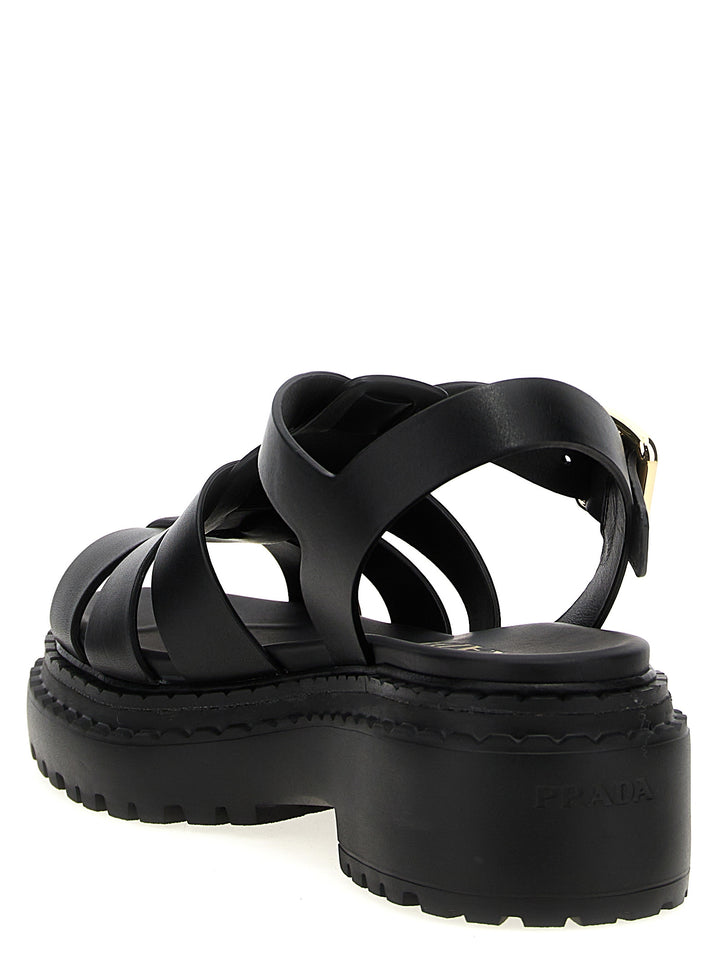 Prada Monolith Sandali - Nero | a89e21e9b6e02175d4e37b5cd213b7ad65882727