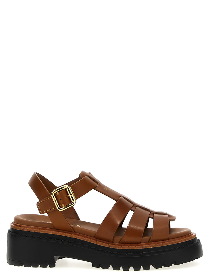 Prada Monolith Sandali - Marrone | 0d8383ab0bc8f55b9184de14f8d8091109c01ca7