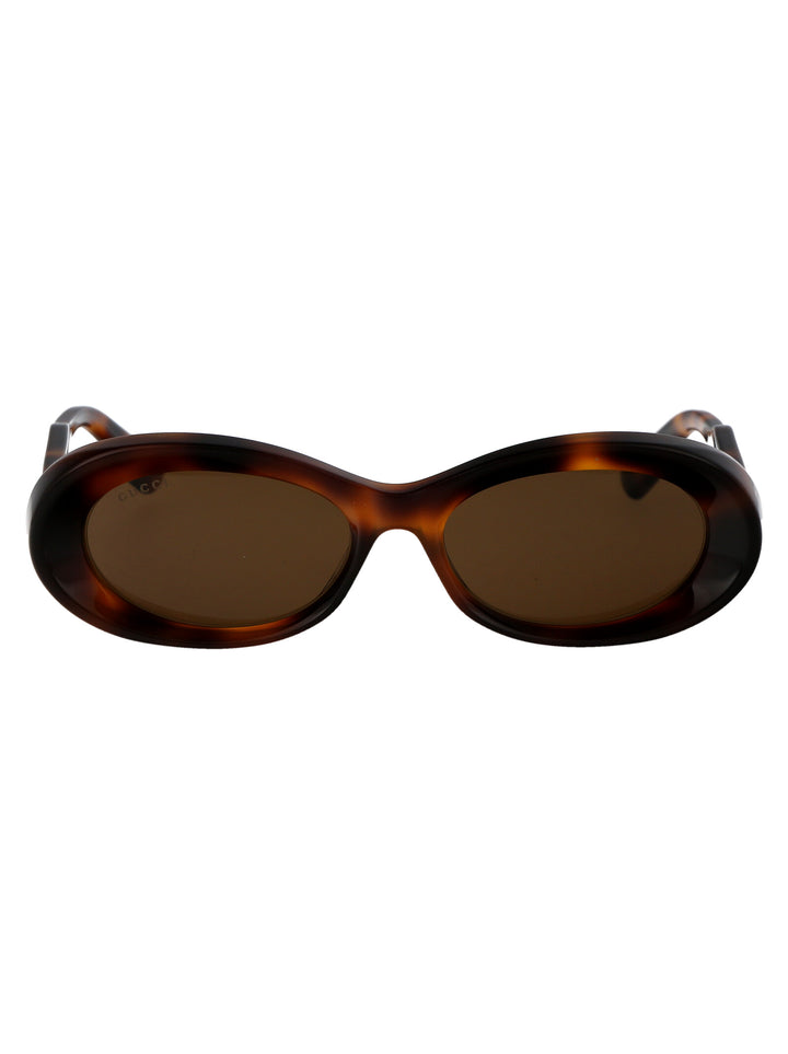 Gucci SUNGLASSES - Marrone | 47674cd356312efcfb7ad8957c4dc63ef923f379