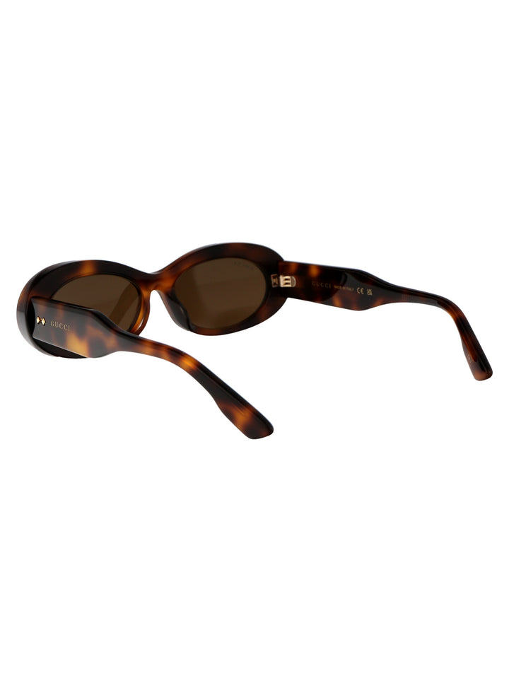 Gucci SUNGLASSES - Marrone | e3b996ed8c8de8a405b06193489245e464a5879f