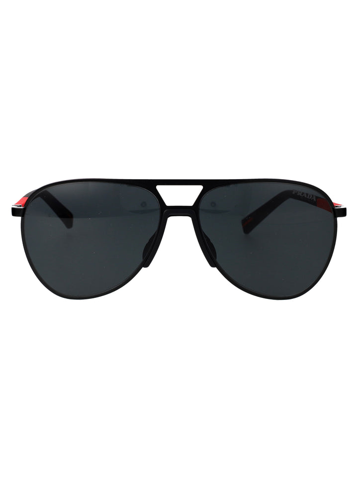 Prada Linea Rossa SUNGLASSES - Nero | 8bf6622e03e85ce5fd3105e121dc00e5f34a0298