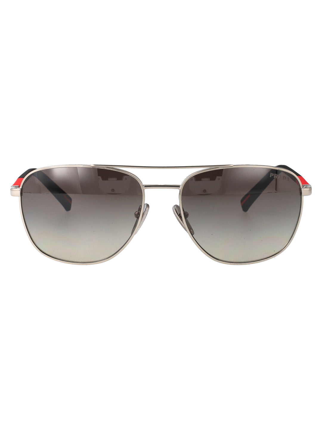 Prada Linea Rossa SUNGLASSES - Silver | 32a24e606f90f199168eac741465c8b342826ca4