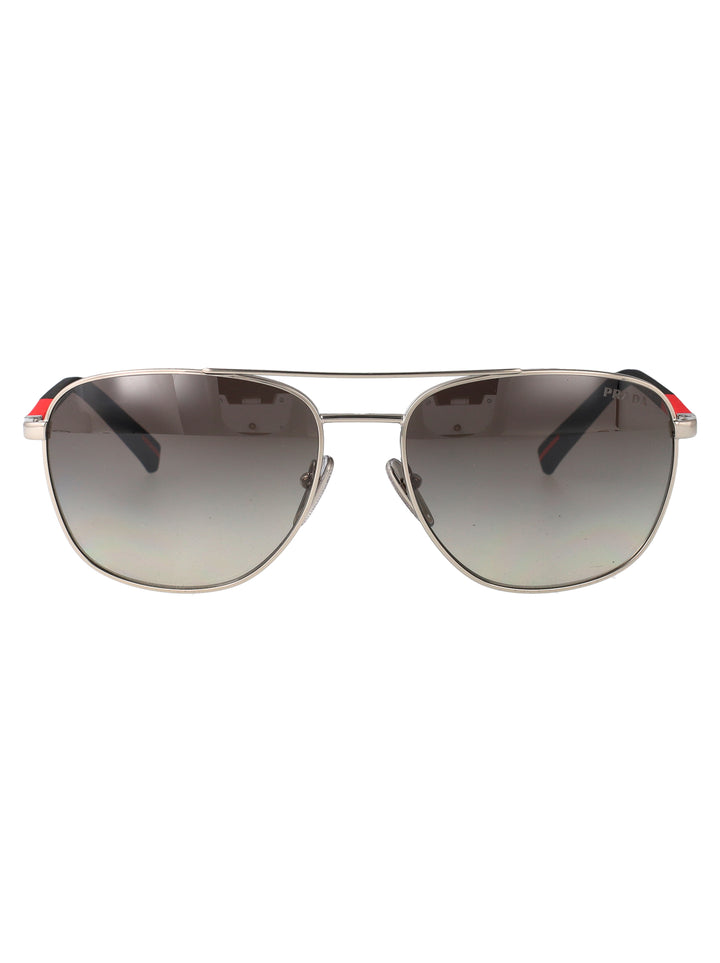 Prada Linea Rossa SUNGLASSES - Silver | 32a24e606f90f199168eac741465c8b342826ca4