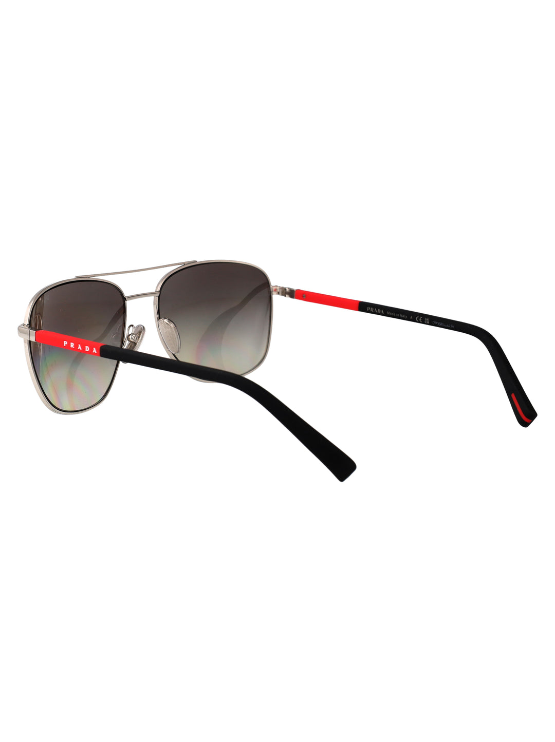 Prada Linea Rossa SUNGLASSES - Silver | 73f3860e3653aa9b7172c62ae37deb5a2d72bbbb