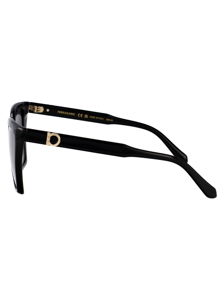 Salvatore Ferragamo SUNGLASSES - Nero | a5f18ecb38f74d87b8ae790fb9b5f99a8b97a64d