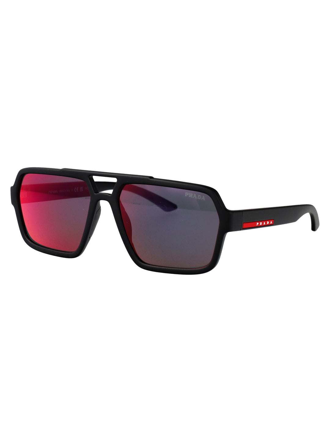 Prada Linea Rossa SUNGLASSES - Nero | 5434bf883f8caa3f6f0fce806d76eb22ab7176a9