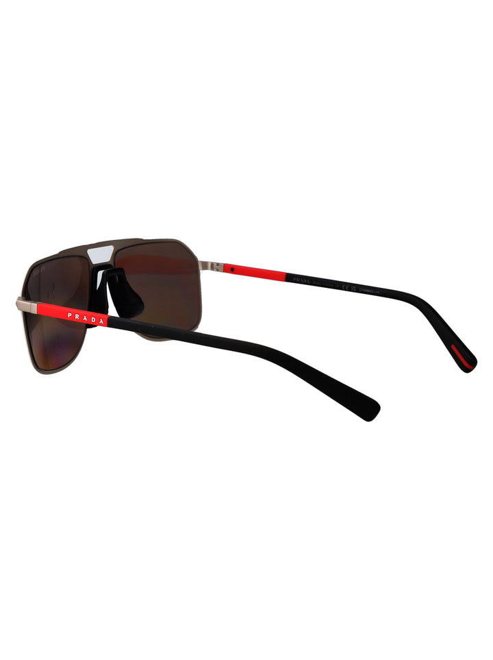Prada Linea Rossa SUNGLASSES - Silver | 8e5b20eb9c73746c1d9d6d0a0e981389d3a634a7