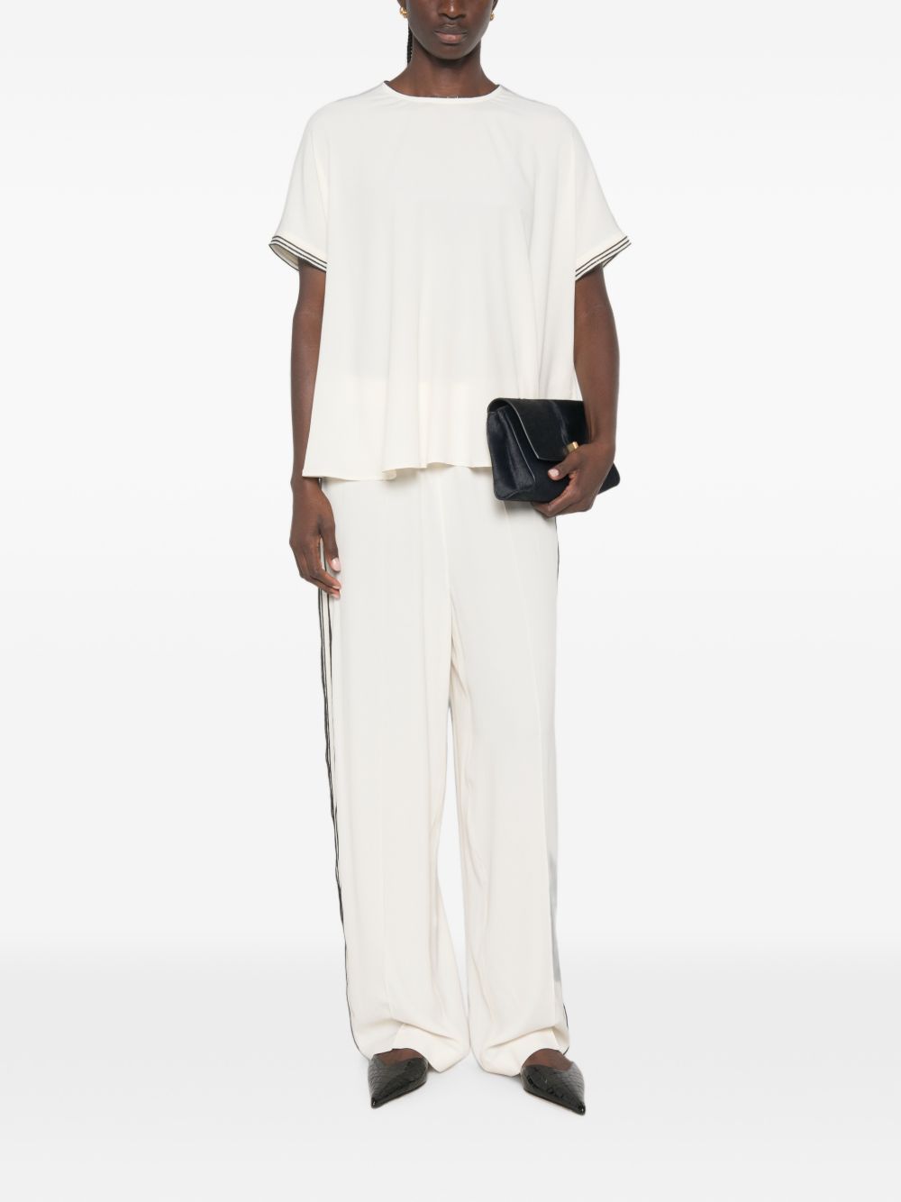 Fabiana Filippi Trousers - WHITE | 635cd8bdefefe6c95fce115bcf6a1daf14c9df8e
