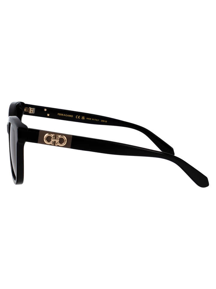 Salvatore Ferragamo SUNGLASSES - Nero | fcf871edc01a92dfd8aee21aa82d3b3cbca6e797