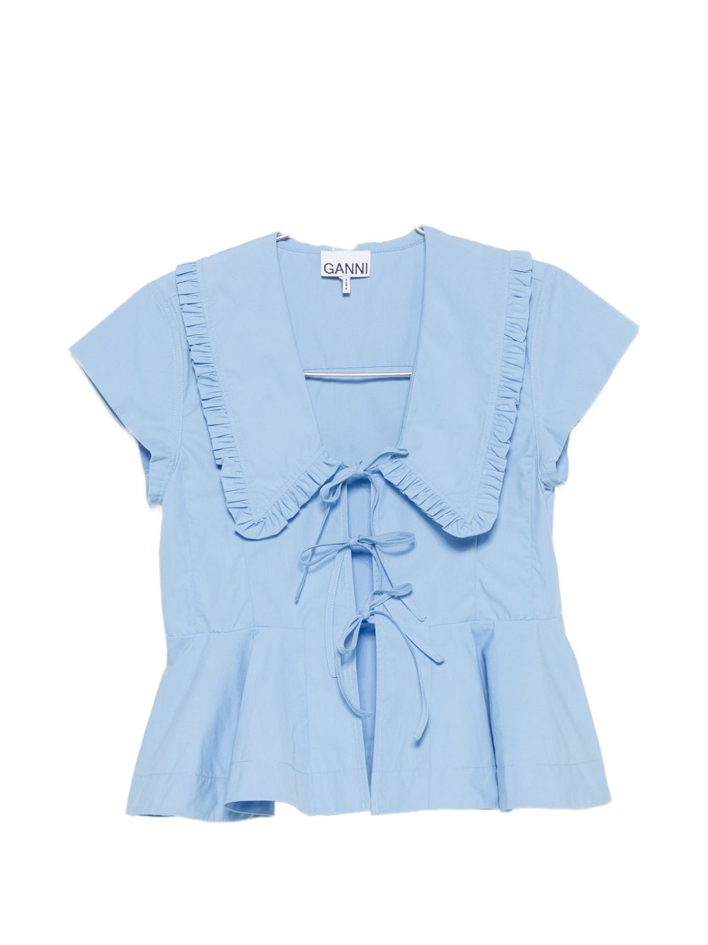Ganni Top - BLUE | 9ed336ed5223f9c4e12f9406a2defe58dce60acc