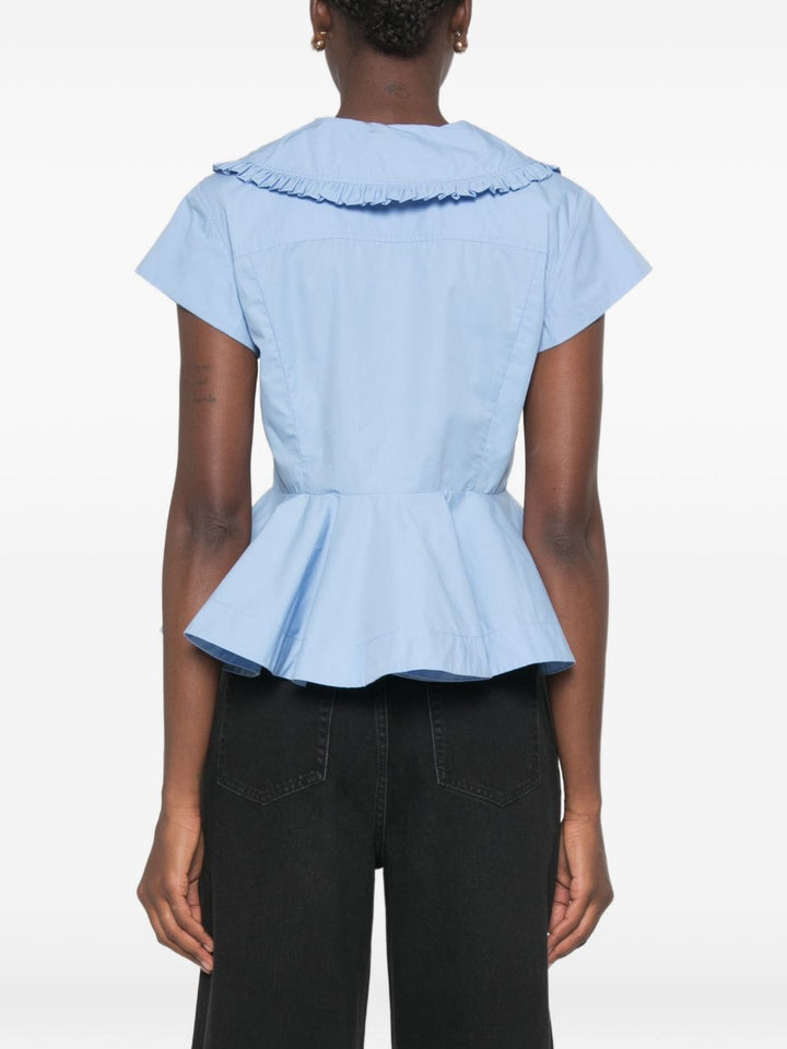 Ganni Top - BLUE | d13a8c7c28f83c3f0a685977df948b9dfeaecdd9