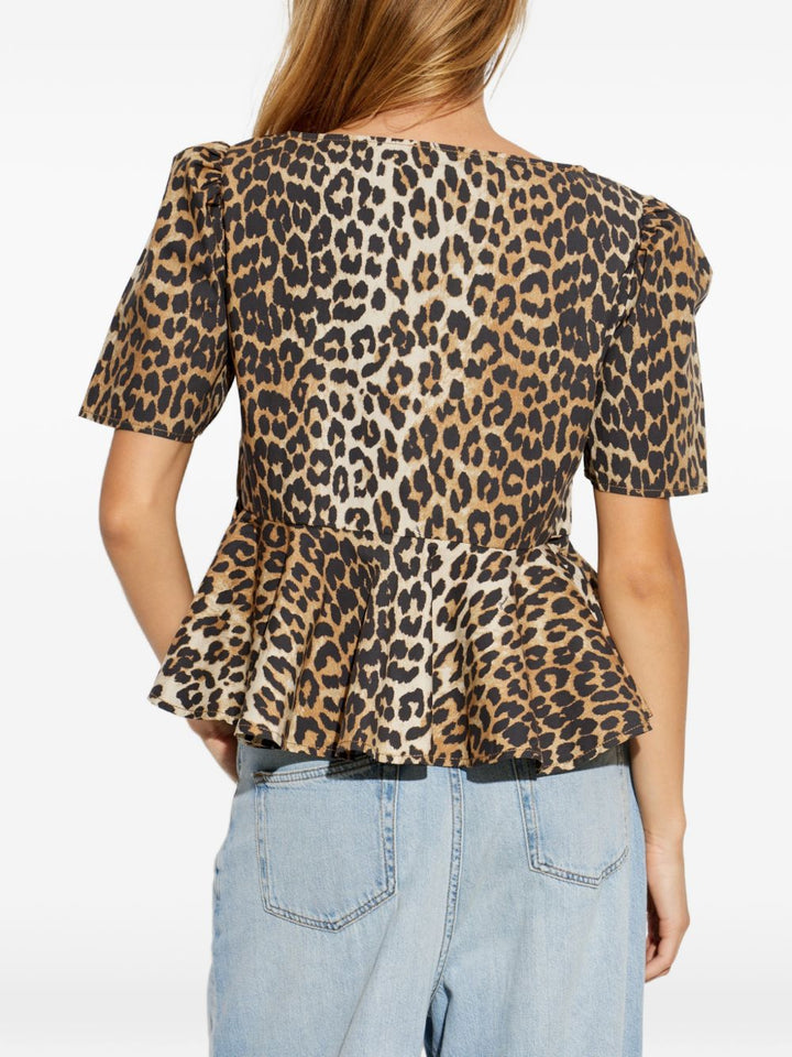 Ganni Top - ANIMALIER | 8f85bab53e1209c6cd32b0dbb5abac98aca18e05
