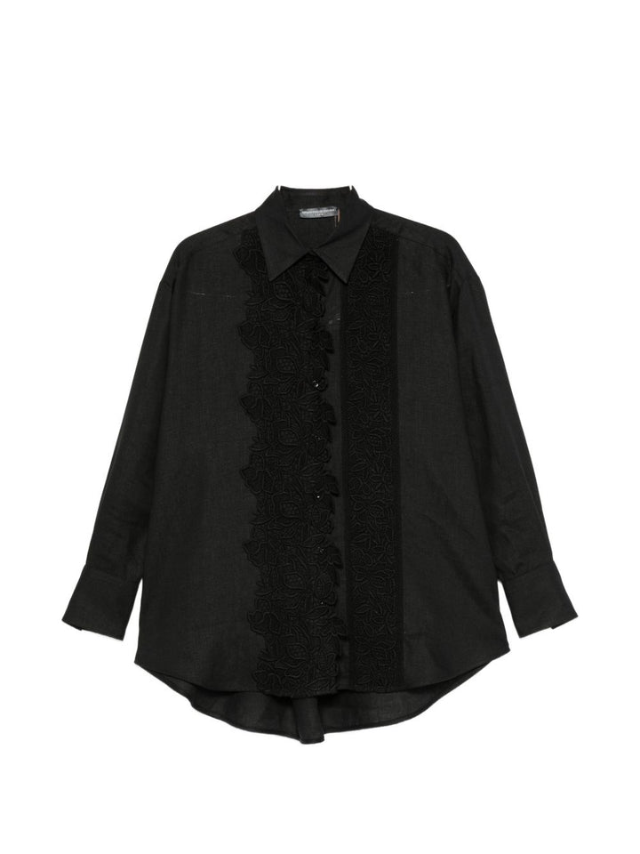 Ermanno Scervino Shirts - BLACK | 76e29416ba5dd1f1ffdc82ae8b55043e07f744c9