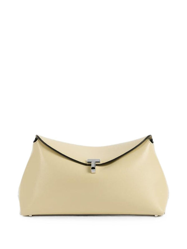 T-Lock Leather Clutch